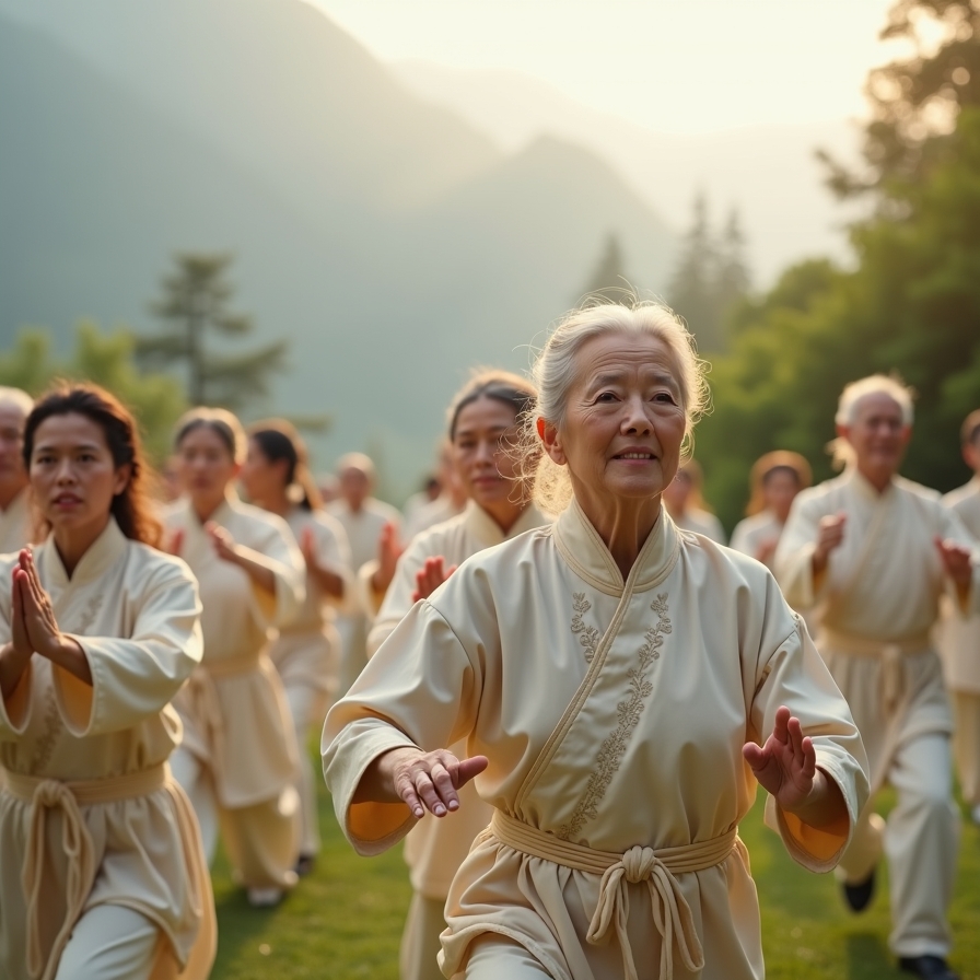 Tai Chi practice session